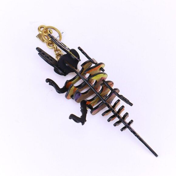 NWT Coach Large Rexy Dinosaur Keychain Bag Charm Orange - Picture 7 of 7